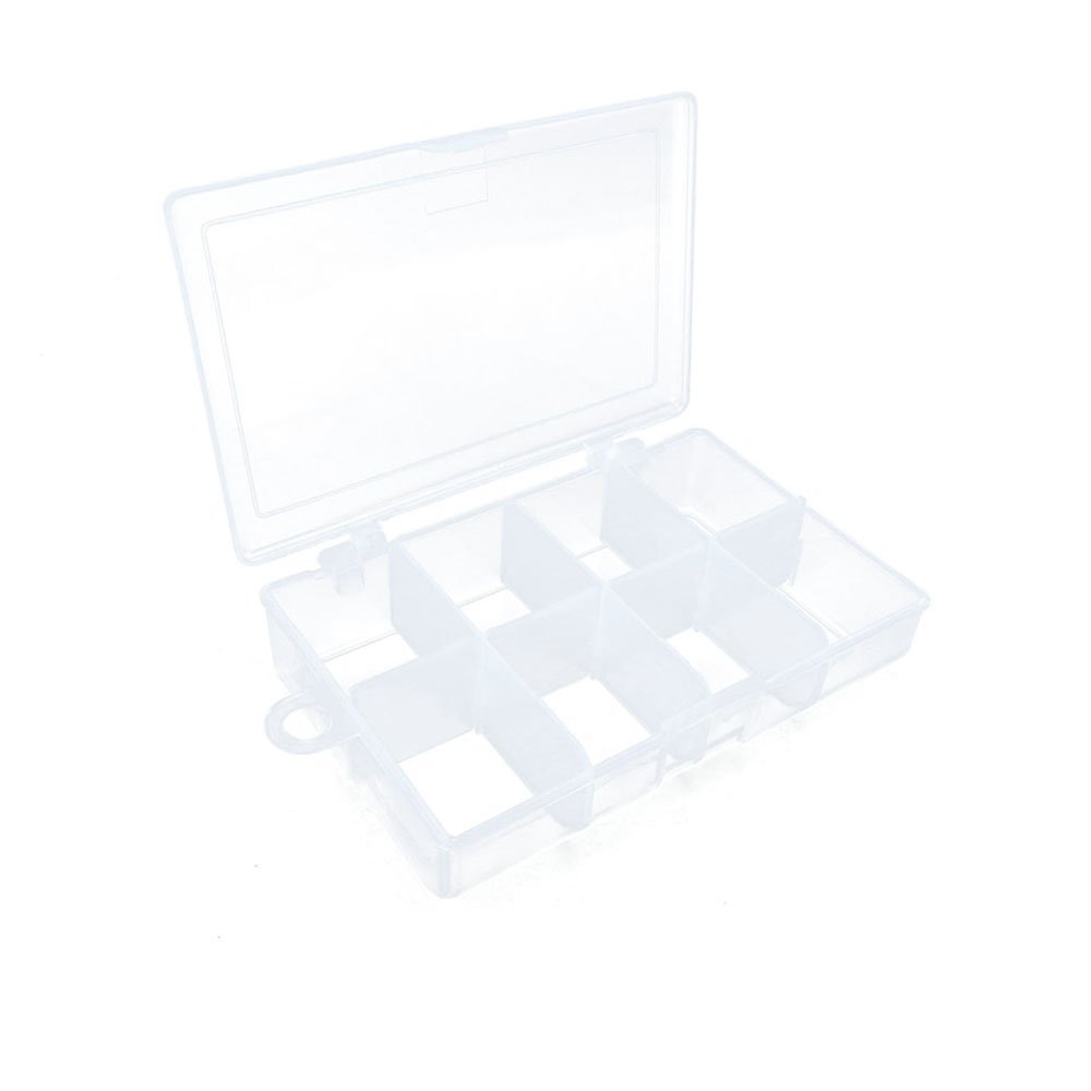 10 pcs Clear Beads Tackle Box Storage Tool Scrapbooking Stamping Fly Boxes Organizers Fishing Lures Small Parts Case Containers BX012