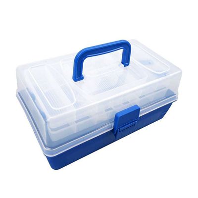 2 pcs Beads Tackle Box Storage Tool Scrapbooking Stamping Fly Boxes Organizers Fishing Lures Small Parts Case Containers BX304