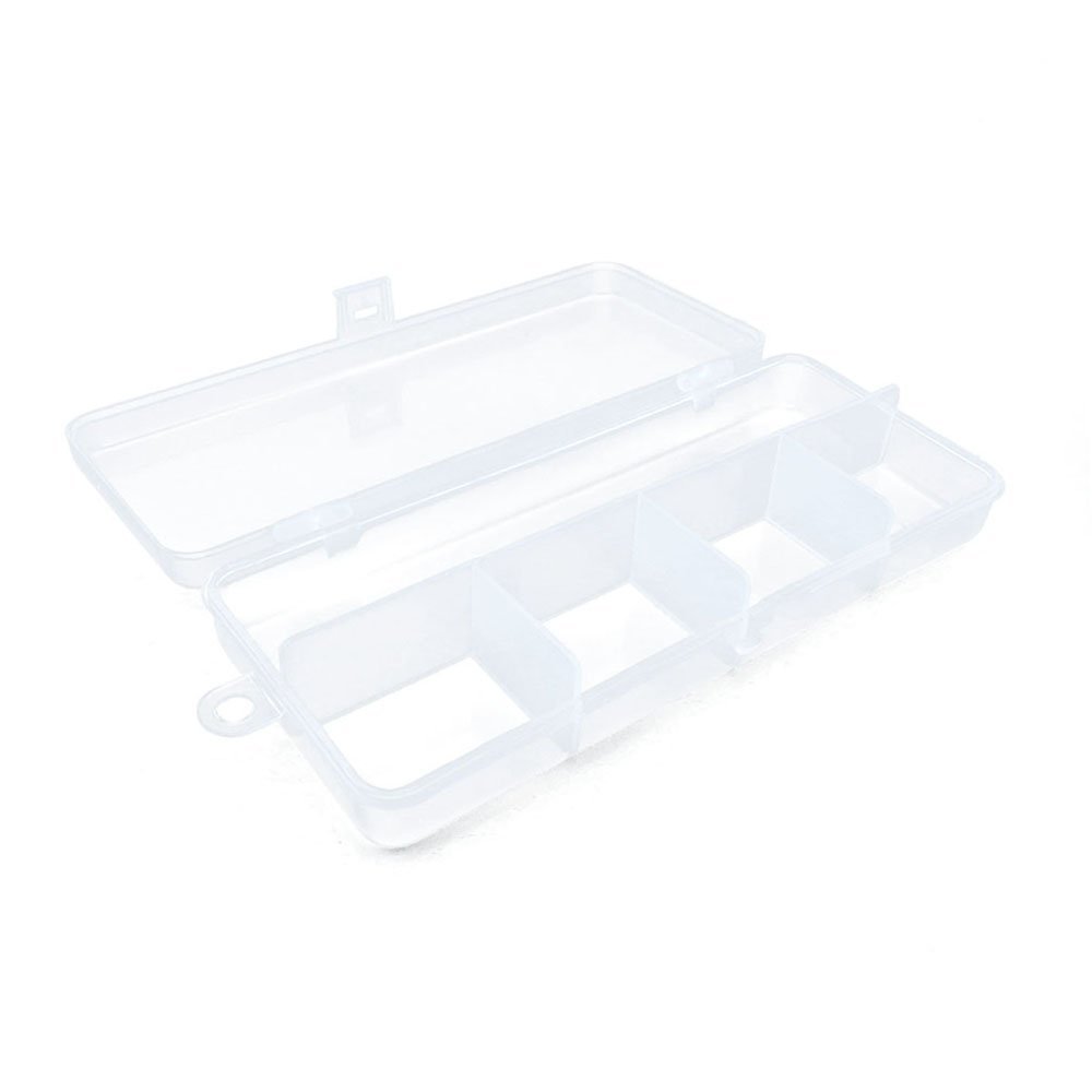 10 pcs Clear Beads Tackle Box Storage Tool Scrapbooking Stamping Fly Boxes Organizers Fishing Lures Small Parts Case Containers BX014
