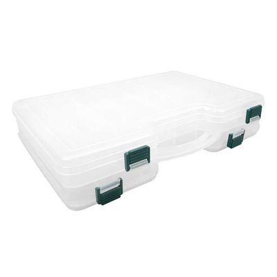 2 pcs Clear Beads Tackle Box Storage Tool Scrapbooking Stamping Fly Boxes Organizers Fishing Lures Small Parts Case Containers BX307
