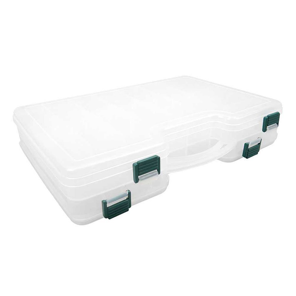 2 pcs Clear Beads Tackle Box Storage Tool Scrapbooking Stamping Fly Boxes Organizers Fishing Lures Small Parts Case Containers BX307