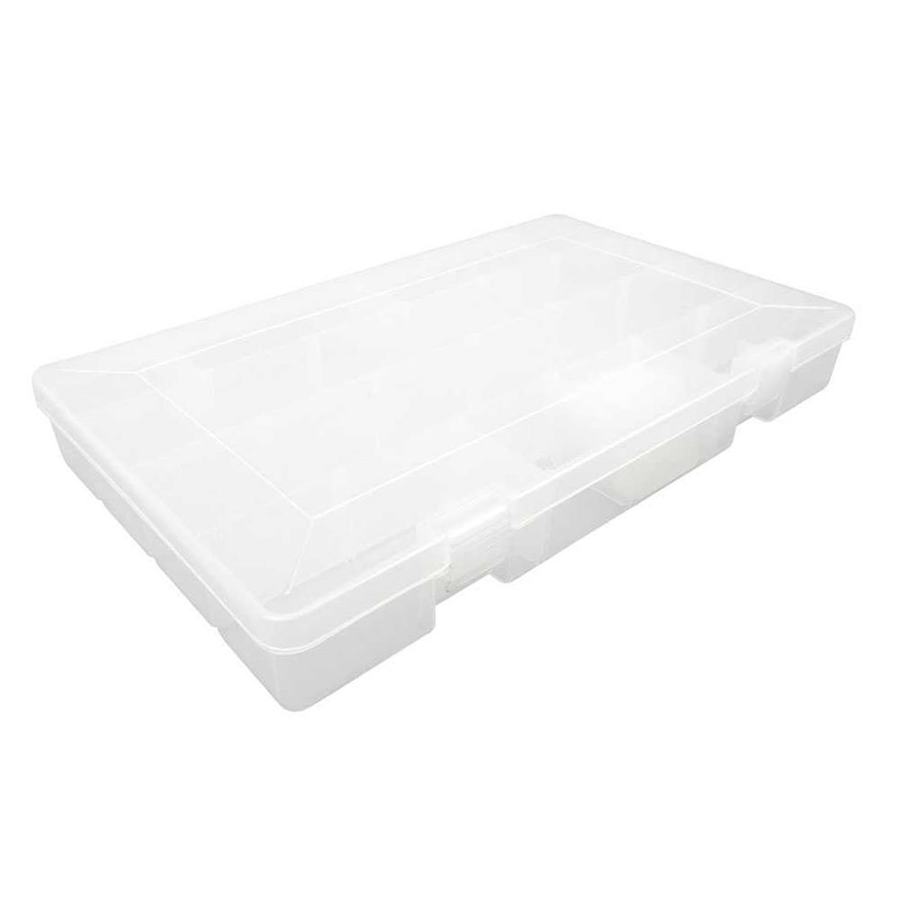 1 pcs Clear Beads Tackle Box Storage Tool Scrapbooking Stamping Fly Boxes Organizers Fishing Lures Small Parts Case Containers BX309
