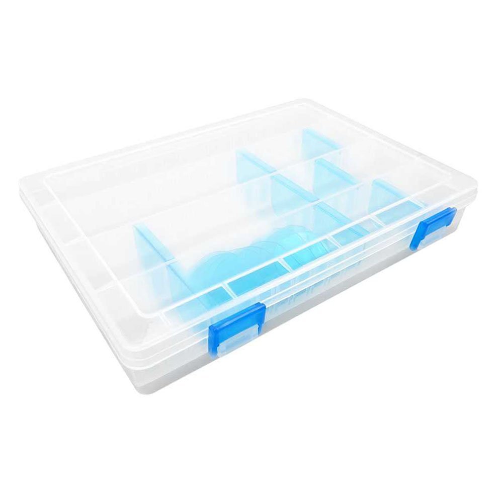 1 pcs Clear Beads Tackle Box Storage Tool Scrapbooking Stamping Fly Boxes Organizers Fishing Lures Small Parts Case Containers BX314