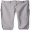 Alleson Athletic Girls Fast Pitch Softball Pants with Belt Loops, Grey/Navy, X-Large