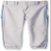 Alleson Athletic Girls Fast pitch Softball Pants with Belt Loops, Grey/Royal, X-Large view 1