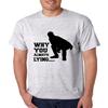 ALLNTRENDS Men's T Shirt Why You Always Lying (S, Ash) view 1
