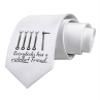 TOOLOUD Ratchet Friend Printed White Neck Tie view 1
