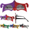 1 Pair Jester Clown Novelty Birthday Party Glasses - Costume Dressup Sunglasses for Men or Women view 1