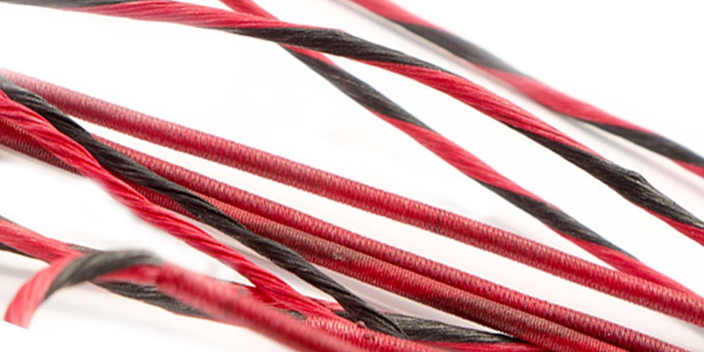 84" Replacement Compound Bow String BCY X (Red/Black)