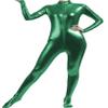 VSVO Shiny Metallic Unitard Bodysuit Catsuit (Kids Large, Green) view 1