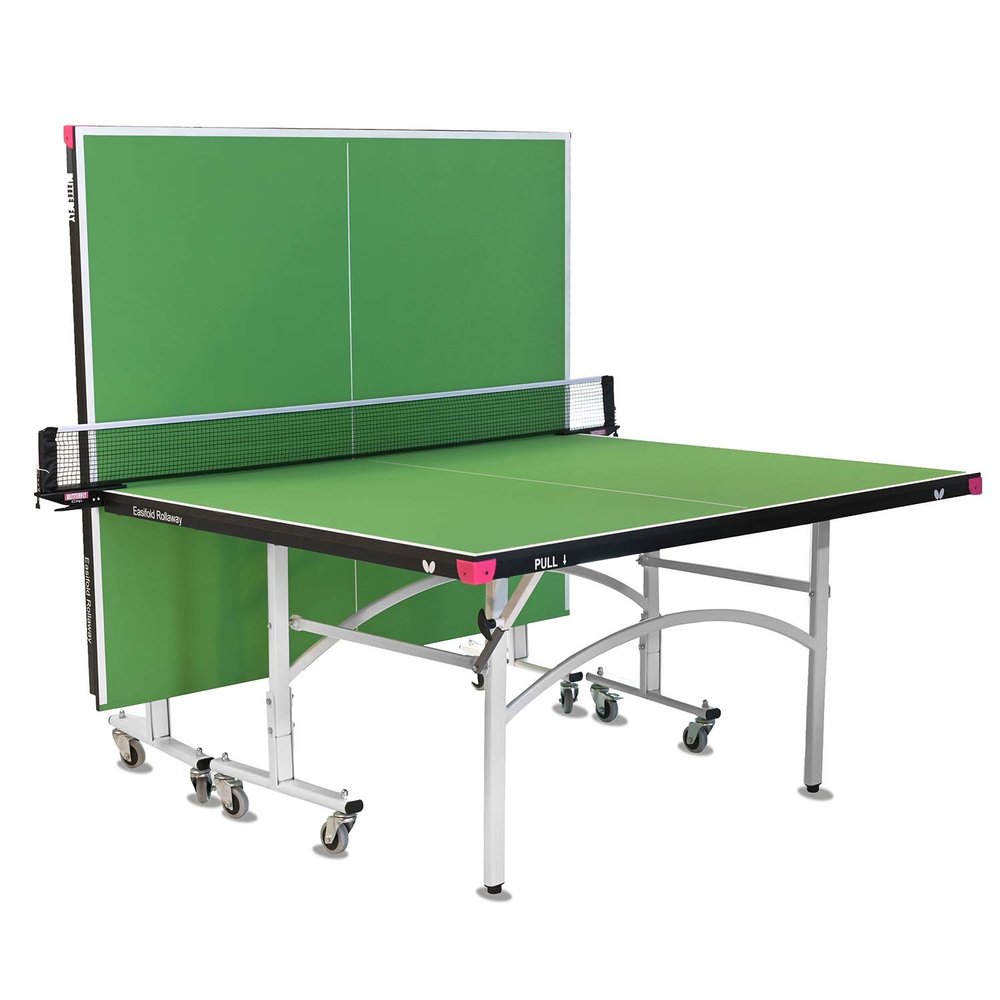 Butterfly Easifold 19 Ping Pong Table - Ping Pong Table Regulation Size with Easy Net Set - 10 Minute Quick Assembly - Folding with Wheels for Easy Storage