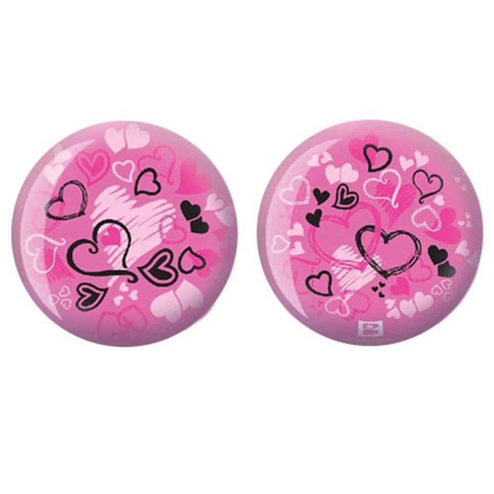 Brunswick Hearts Glow PRE-DRILLED Viz-A-Ball Bowling Ball (10lbs)