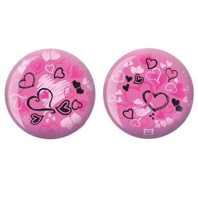 Brunswick Hearts Glow PRE-DRILLED Viz-A-Ball Bowling Ball (12lbs)