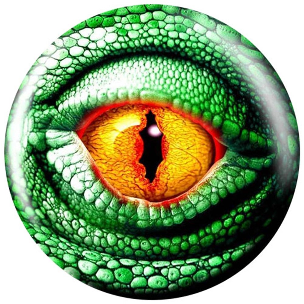 Brunswick Lizard Glow PRE-DRILLED Viz-A-Ball Bowling Ball (8lbs)
