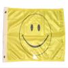 12x18 Yellow Smiley Smile Face rough tex knitted boat flag 12''x18'' banner