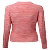 Awesome21 Crew Neck Cable Knit Sweater Coral White Size L view 2