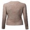 Awesome21 Crew Neck Cable Knit Sweater Taupe White Size L view 2