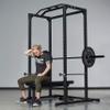 REP Power Rack  PR-1000  with Flat Bench FB-3000 view 4