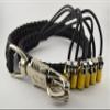 25" Biker Get-back Whip - Panic Snap - Black-black Reflective Paracord view 1