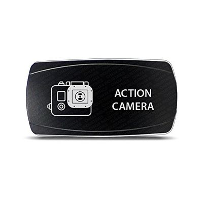 CH4x4 Rocker Switch Action Camera Symbol 2- Horizontal -Red LED