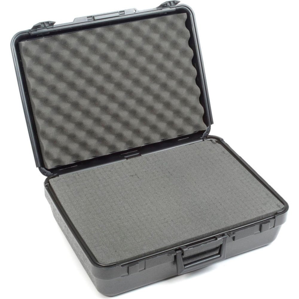 Black Plastic Protective Storage Cases with Pinch Tear Foam 19"x14"x6"
