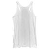 LOST GODS Women's Christmas Ornament Kitten Racerback Tank Top - White Heather - Large view 2