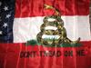 3x5 Gadsden Don't Tread On Me Georgia GA State Flag 3'x5' Tea Party Banner brass grommets view 3
