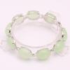 JOE FOREMAN Fashion Jade Woman's Bracelet Light Green 12x16mm 7 Inchese view 3