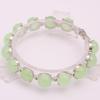 JOE FOREMAN Fashion Jade Woman's Bracelet Light Green 10mm 7 Inchese view 3