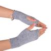 Novawo Wool Blend Fingerless Gloves Soft Arm Warmers Flexible Typing Gloves view 1
