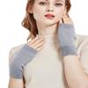 Novawo Wool Blend Fingerless Gloves Soft Arm Warmers Flexible Typing Gloves view 2