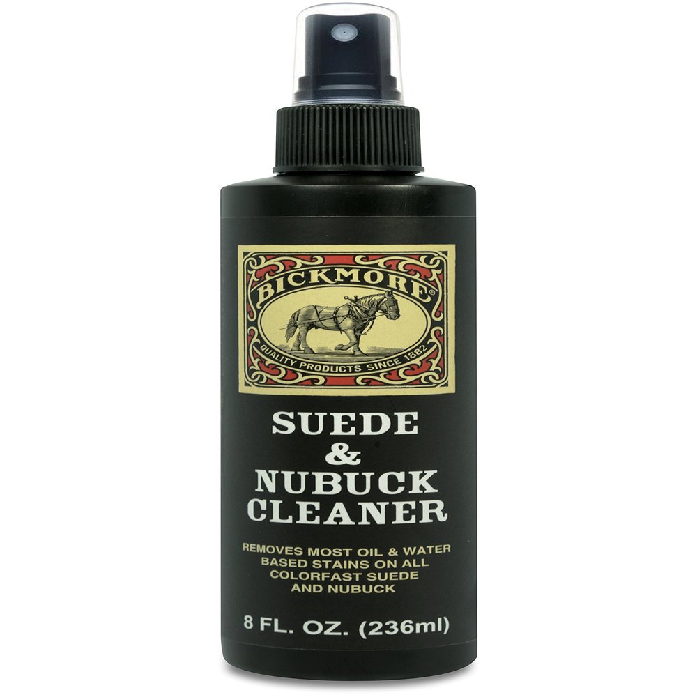 Bickmore Suede & Nubuck Cleaner - Remove Water Dirt Oil Stains From Shoes Boots Purses Handbags & More 8 fl oz