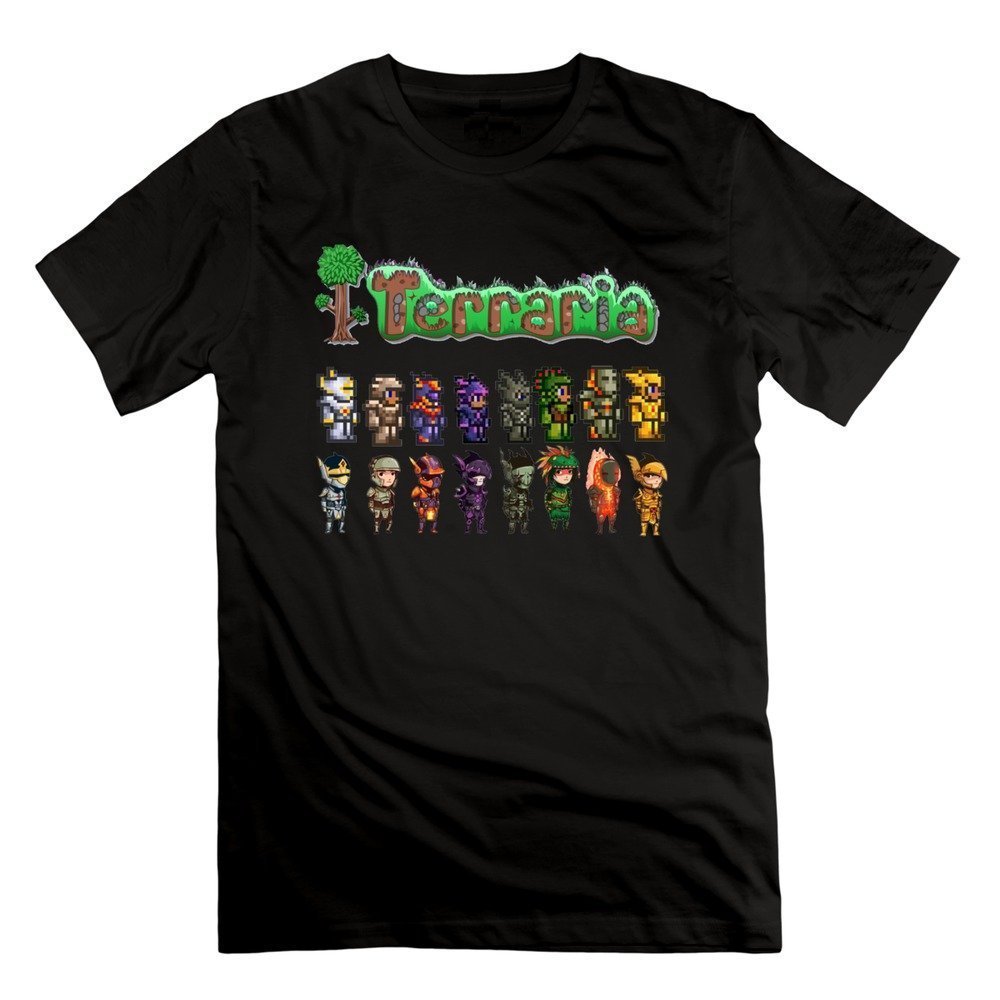 Abbas Men Terraria Armors Tshirts XL Black
