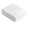 888 Display - Pack of 10 Boxes of 2 5/8" x 1 1/2" x 1"H White Swirl Eggshell Finish Cotton Filled Jewelry Boxes view 1