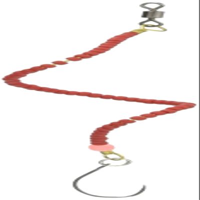 ZacT Craft Senor Tornado Slim Glow 41 Lure, Glow, Red, Spoon