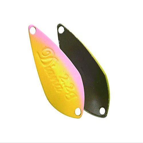 ROB Lure Spoon, Diana, 0.08 oz (2.2 g), Banana Pink