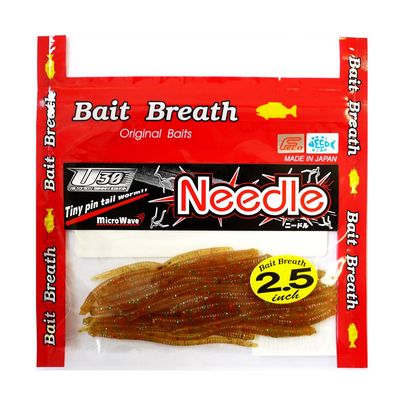 Bait Breath Worm Lure U30 Needle 2.5#114 Orange Pumpkin GR.RE