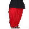 Plain Patiala Salwar Pants-100% Cotton-in Many Colours- Kameez Kurti Tunic Yoga Red