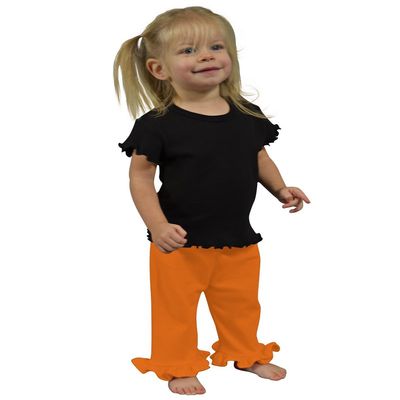 Monag Frill Bottom Pants 12-18M Orange