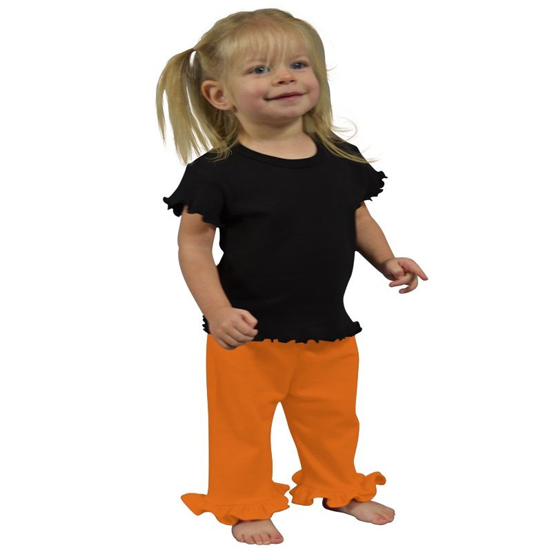 Monag Frill Bottom Pants 12-18M Orange