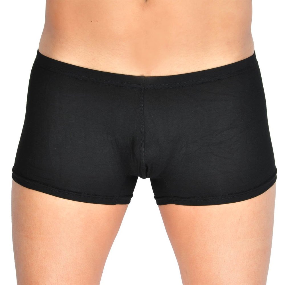Cedir Men's Modal Short Boxer Trunks Underwear M Black