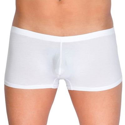 Cedir Men's Modal Short Boxer Trunks Underwear L White