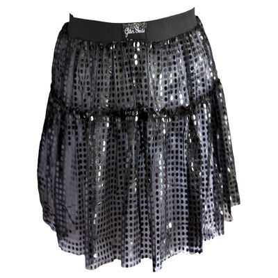 Glitter Running Skirt (Black, Small-Medium)