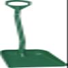 Vikan 56012 Green Polypropylene Ergonomic Hygienic Shovel, 38.5" Blade view 2