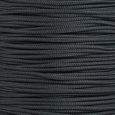 Crafting Cord 325 LB Tensile Strength 3 Strand Core Paracord Spools - 250 Foot and 1000 Foot Size Options (Black, 250 Feet)