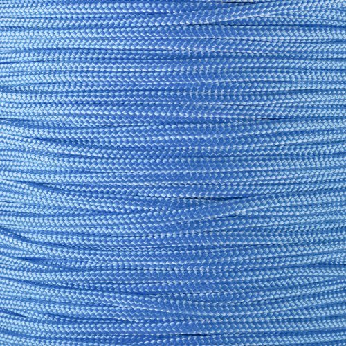 Crafting Cord 325 LB Tensile Strength 3 Strand Core Paracord Spools - 250 Foot and 1000 Foot Size Options (Light Blue, 250 Feet)