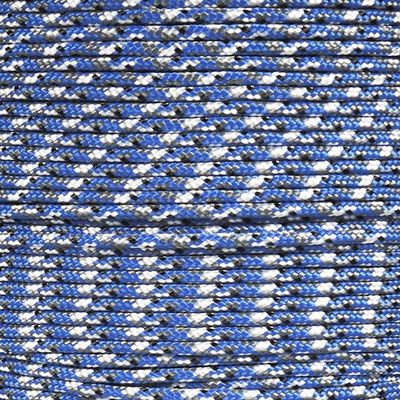 Crafting Cord 325 LB Tensile Strength 3 Strand Core Paracord Spools - 250 Foot and 1000 Foot Size Options (Blue Camo, 1000 Feet)