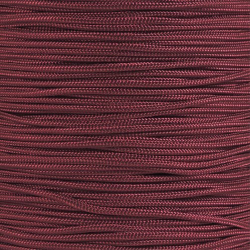 Crafting Cord 325 LB Tensile Strength 3 Strand Core Paracord Spools - 250 Foot and 1000 Foot Size Options (Burgundy, 250 Feet)
