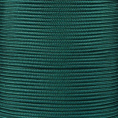 Crafting Cord 325 LB Tensile Strength 3 Strand Core Paracord Spools - 250 Foot and 1000 Foot Size Options (Emerald Green, 1000 Feet)