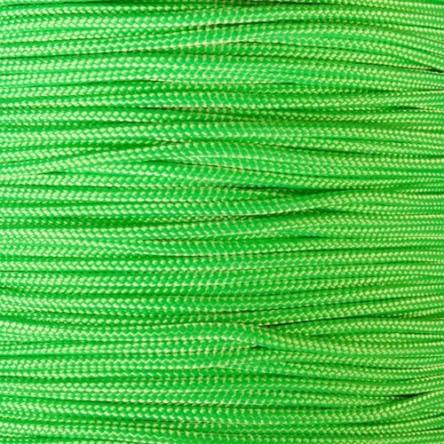 Crafting Cord 325 LB Tensile Strength 3 Strand Core Paracord Spools - 250 Foot and 1000 Foot Size Options (Neon Green, 1000 Feet)